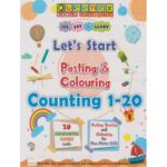 Queenex: Let’s Start Pasting & Colour Count 1-20 by Ekas Books