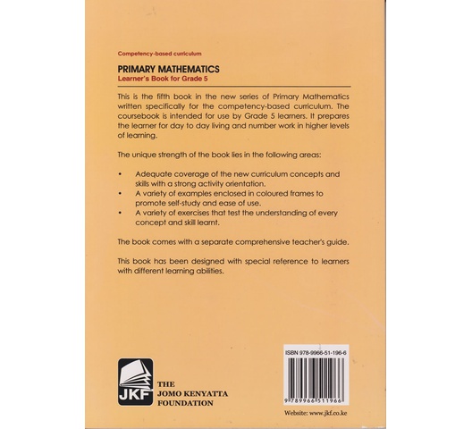 38a JKF Primary Mathematics Learner's Grade 5