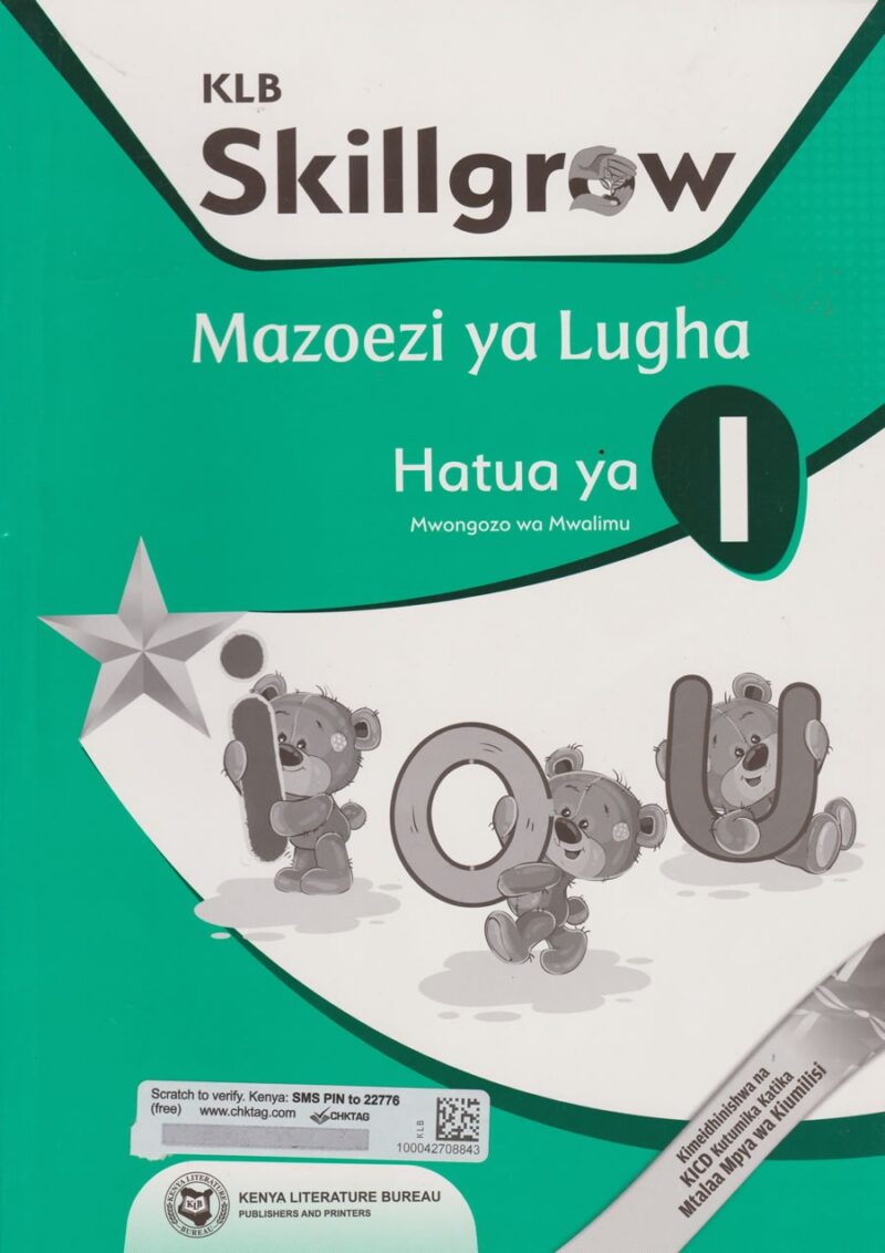 Skillgrow Mazoezi ya Lugha Hatua 1 Teachers Guide