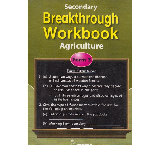 Secondary Breakthrough Agriculture Form 3 by A.Jane Njoroge