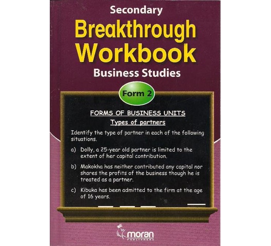 Secondary Breakthrough Business Form 2 by Moran