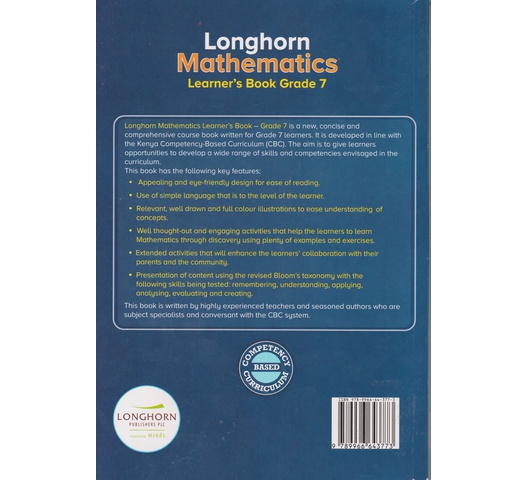 Longhorn Mathematics Grade 7 (Approved)