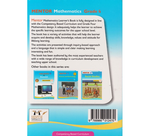 Mentor Mathematics Learner's Book Grade 4