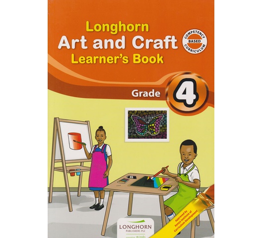 Longhorn Art and Craft Learner’s Book for Grade 4 is a book that comprehensively and exhaustively covers the new competence-based Art and Craft curriculum for Grade 4. The activities promote the acquisition of core competences, relevant Art and Craft skills, positive values and, pertinent and contemporary issues (PCIs) as outlined in the curriculum. The book: * Has well-sequenced and simplified approaches to Art and Craft techniques that encourage learning by doing. * Has step-by-step demonstrations with clear illustrations to guide the learner in carrying out given tasks with ease. , * Provides a range of practical activities that build on the competences and empower learners to solve everyday problems by applying their creativity and critical thinking skills. * Provides easy-to-type video clip names in the Digital Spot section that demonstrate suggested techniques while enhancing learner's competence in digital literacy. * Has extended activities that allow learning to take place at home hence giving parents or caregivers a chance to contribute to the learning outcomes for their children.
