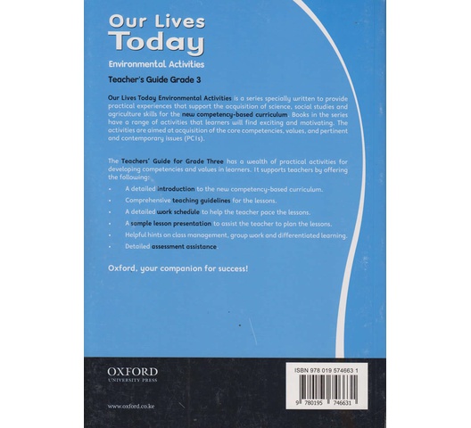Our Lives Today Environmental Activities Teachers Guide Grade 3